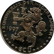 Netherlands ECU Youth Trends 1997 In Sets only X# 225 1997 ECU KONINKRIJK DER NEDERLANDEN coin obverse