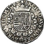 Netherlands 1 Florin (Albert and Elizabeth) ARCHID AVST DVCES BVRG ET DOM TORN coin reverse Netherlands 1 Florin (Albert and Elizabeth) ARCHID AVST DVCES BVRG ET DOM TORN coin reverse