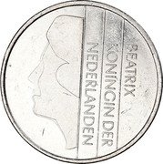 Netherlands 1 G Beatrix 1997 KM# 205 BEATRIX KONINGIN DER NEDERLANDEN coin obverse Netherlands 1 G Beatrix 1997 KM# 205 BEATRIX KONINGIN DER NEDERLANDEN coin obverse