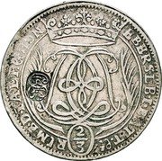 Netherlands 1 Gulden (Johann Franz) EBERST. L. B. I(N) BATT. & (ET) - RIMB. D. I(N). ALP. E (ET) HONN. coin reverse Netherlands 1 Gulden (Johann Franz) EBERST. L. B. I(N) BATT. & (ET) - RIMB. D. I(N). ALP. E (ET) HONN. coin reverse