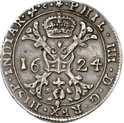 Netherlands 1 Patagon (Felipe IV) PHIL IIII D G REX HISP INDIAR Z C 16 24 coin obverse Netherlands 1 Patagon (Felipe IV) PHIL IIII D G REX HISP INDIAR Z C 16 24 coin obverse