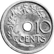 Netherlands 10 Cents 190x KM# Pn103 Decimal Coinage 10 CENTS coin reverse Netherlands 10 Cents 190x KM# Pn103 Decimal Coinage 10 CENTS coin reverse