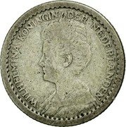 Netherlands 10 Cents Wilhelmina I 1916 KM# 145 WILHELMINA KONINGIN DER NEDERLANDEN coin obverse Netherlands 10 Cents Wilhelmina I 1916 KM# 145 WILHELMINA KONINGIN DER NEDERLANDEN coin obverse