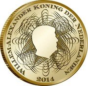 Netherlands 10 Euro 200 years of the Netherlands bank 2014 Proof KM# 355 WILLEM ALEXANDER KONING DER NEDERLANDEN 2014 coin obverse Netherlands 10 Euro 200 years of the Netherlands bank 2014 Proof KM# 355 WILLEM ALEXANDER KONING DER NEDERLANDEN 2014 coin obverse