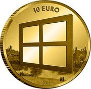 Netherlands 10 Euro Painting 2011 Proof. Medal alignment KM# 312 10 EURO 2011 coin reverse Netherlands 10 Euro Painting 2011 Proof. Medal alignment KM# 312 10 EURO 2011 coin reverse