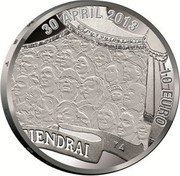 Netherlands 10 Euro Willem-Alexander Coronation 2013 KM# 339 30 APRIL 2013 10 EURO TIENDRAI coin reverse Netherlands 10 Euro Willem-Alexander Coronation 2013 KM# 339 30 APRIL 2013 10 EURO TIENDRAI coin reverse