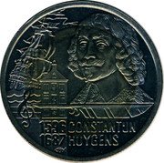 Netherlands 10 Euro Constantijn Huygens 1996 X# 127 1596 1687 CONSTANTIJN HUYGENS coin reverse