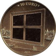 Netherlands 10 euro (Dutch painting) KONINGIN DER NEDERLANDEN BEATRIX coin reverse Netherlands 10 euro (Dutch painting) KONINGIN DER NEDERLANDEN BEATRIX coin reverse