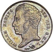 Netherlands 10 G Willem I 1819  KM# Pn35 WILLEM KONING DER NED. G.H.V.L. coin obverse