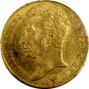 Netherlands 10 Guldens Willem I 1818 KM# 56 WILLEM KONING DER NED G H V L coin obverse Netherlands 10 Guldens Willem I 1818 KM# 56 WILLEM KONING DER NED G H V L coin obverse