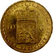 Netherlands 10 Guldens Willem I 1818 KM# 56 MUNT VAN HET KONINGRYK DER NEDERLANDEN 18 40 10 G coin reverse Netherlands 10 Guldens Willem I 1818 KM# 56 MUNT VAN HET KONINGRYK DER NEDERLANDEN 18 40 10 G coin reverse