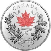 Canada 100 Dollars 100th Anniversary of National Colours 2021 ML25 CANADA 1921 2021 coin reverse Canada 100 Dollars 100th Anniversary of National Colours 2021 ML25 CANADA 1921 2021 coin reverse