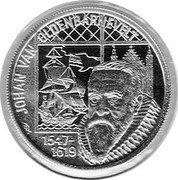 Netherlands 100 Euro (450th Anniversary of Statesman Johan van Oldenbarnevelt) X# 142 JOHAN VAN OLDENBARNEVELD 1547-1619 coin reverse