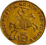 Netherlands 14 Guldens Gouden rijder 1762 Herringship Mintage included KM#129 KM# 130 MO:AUR:PRO:CONFOED - BELG: WESTF coin obverse Netherlands 14 Guldens Gouden rijder 1762 Herringship Mintage included KM#129 KM# 130 MO:AUR:PRO:CONFOED - BELG: WESTF coin obverse