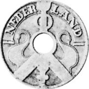Netherlands 2-1/2 Cent Pattern 1941 KM# Pn128 NEDERLAND coin obverse Netherlands 2-1/2 Cent Pattern 1941 KM# Pn128 NEDERLAND coin obverse