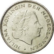 Netherlands 2-1/2 Gulden 400th Anniversary of the Union of Utrecht 1979 KM# 197 JULIANA KONINGIN DER NEDERLANDEN coin obverse Netherlands 2-1/2 Gulden 400th Anniversary of the Union of Utrecht 1979 KM# 197 JULIANA KONINGIN DER NEDERLANDEN coin obverse