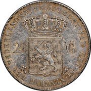 Netherlands 2 1/2 Gulden Willem I 1840 Fleur de lis KM# 67 MUNT VAN HET KONINGRYK DER NEDERLANDEN 1840 2 1/2 G coin reverse Netherlands 2 1/2 Gulden Willem I 1840 Fleur de lis KM# 67 MUNT VAN HET KONINGRYK DER NEDERLANDEN 1840 2 1/2 G coin reverse