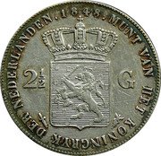 Netherlands 2 1/2 Gulden Willem II 1848 Sword KM# 69.2 1848. MUNT VAN HET KONINKRIJK DER NEDERLANDEN 2 1/2 G coin reverse Netherlands 2 1/2 Gulden Willem II 1848 Sword KM# 69.2 1848. MUNT VAN HET KONINKRIJK DER NEDERLANDEN 2 1/2 G coin reverse