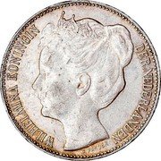 Netherlands 2 1/2 Gulden Wilhelmina 1898 P P.Pander KM# 123 WILHELMINA KONINGIN DER NEDERLANDEN coin obverse Netherlands 2 1/2 Gulden Wilhelmina 1898 P P.Pander KM# 123 WILHELMINA KONINGIN DER NEDERLANDEN coin obverse