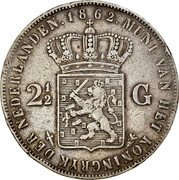 Netherlands 2 1/2 Gulden Willem III 1862 Sword KM# 82 .MUNT VAN HET KONINKRIJK DER NEDERLANDEN.1851 2 1/2 G coin reverse Netherlands 2 1/2 Gulden Willem III 1862 Sword KM# 82 .MUNT VAN HET KONINKRIJK DER NEDERLANDEN.1851 2 1/2 G coin reverse