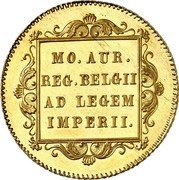 Netherlands 2 Ducats William III 1854 Sword Proof KM# 97 MO AUR REG BELGII AD LEGEM IMPERII coin reverse Netherlands 2 Ducats William III 1854 Sword Proof KM# 97 MO AUR REG BELGII AD LEGEM IMPERII coin reverse