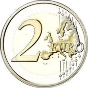 Netherlands 2 Euro 10 years of cash 2012 Proof KM# 315 2 EURO LL coin reverse Netherlands 2 Euro 10 years of cash 2012 Proof KM# 315 2 EURO LL coin reverse
