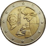 Netherlands 2 Euro Beatrix Erasmus 2011 KM# 303 2011 BEATRIX KONINGIN DER NEDERLANDEN coin obverse Netherlands 2 Euro Beatrix Erasmus 2011 KM# 303 2011 BEATRIX KONINGIN DER NEDERLANDEN coin obverse