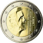 Netherlands 2 Euro Willem-Alexander 2nd map 2016 KM# 351 WILLEM-ALEXANDER KONING DER NEDERLANDEN 2016 coin obverse Netherlands 2 Euro Willem-Alexander 2nd map 2016 KM# 351 WILLEM-ALEXANDER KONING DER NEDERLANDEN 2016 coin obverse