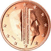 Netherlands 2 Euro Cent Willem-Alexander 2018 KM# 345 WILLEM-ALEXANDER KONING DER NEDERLANDEN coin obverse Netherlands 2 Euro Cent Willem-Alexander 2018 KM# 345 WILLEM-ALEXANDER KONING DER NEDERLANDEN coin obverse