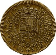Netherlands 2 Souverains D'or Piedfort of 4 Sovereigns Weight 1705 KM# 129 BURGUND DUX BRABANT Z C 17 05 coin reverse Netherlands 2 Souverains D'or Piedfort of 4 Sovereigns Weight 1705 KM# 129 BURGUND DUX BRABANT Z C 17 05 coin reverse