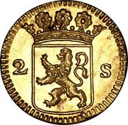 Netherlands 2 Stuivers 1724 KM# 48a Holland Province Standard Coinage 2 S coin obverse Netherlands 2 Stuivers 1724 KM# 48a Holland Province Standard Coinage 2 S coin obverse