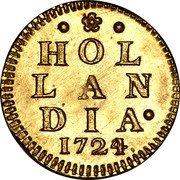 Netherlands 2 Stuivers 1724 KM# 48a Holland Province Standard Coinage HOL LAN DIA 1724 coin reverse Netherlands 2 Stuivers 1724 KM# 48a Holland Province Standard Coinage HOL LAN DIA 1724 coin reverse
