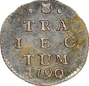 Netherlands 2 Stuivers 1790 KM# 112 Utrecht Province Standard Coinage TRA IEC TUM 1790 coin reverse Netherlands 2 Stuivers 1790 KM# 112 Utrecht Province Standard Coinage TRA IEC TUM 1790 coin reverse