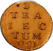 Netherlands 2 Stuivers Utrecht Province 1791 KM# 112a TRA IEC TUM 1752 coin reverse Netherlands 2 Stuivers Utrecht Province 1791 KM# 112a TRA IEC TUM 1752 coin reverse