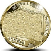 Netherlands 20 Euro Crowning of king Willem Alexander 2013 Proof KM# 341 30 APRIL 2013 20 EURO TIENDRAI coin reverse Netherlands 20 Euro Crowning of king Willem Alexander 2013 Proof KM# 341 30 APRIL 2013 20 EURO TIENDRAI coin reverse