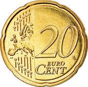 Netherlands 20 Euro Cent Willem-Alexander 2nd map 2018 KM# 348 20 LL EURO CENT coin reverse Netherlands 20 Euro Cent Willem-Alexander 2nd map 2018 KM# 348 20 LL EURO CENT coin reverse