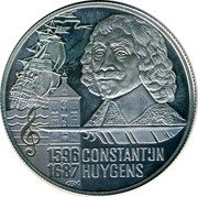 Netherlands 20 Euro (Constantijn Huygens.) X# 128.1 1596 1687 CONSTANTIJN HUYGENS coin reverse Netherlands 20 Euro (Constantijn Huygens.) X# 128.1 1596 1687 CONSTANTIJN HUYGENS coin reverse