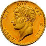 Netherlands 20 Guldens Louis Napoleon 1810 KM# 34 LODEW NAP KON VAN HOLL coin obverse Netherlands 20 Guldens Louis Napoleon 1810 KM# 34 LODEW NAP KON VAN HOLL coin obverse