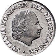 Netherlands 25 Cent Juliana 1980 Proof KM# 183a JULIANA KONINGIN DER NEDERLANDEN coin obverse Netherlands 25 Cent Juliana 1980 Proof KM# 183a JULIANA KONINGIN DER NEDERLANDEN coin obverse