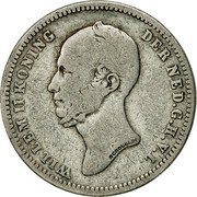 Netherlands 25 Cents Willem II 1848 Sword KM# 76 WILLEM II KONING - DER NEDERLANDEN G.H.V.L. coin obverse Netherlands 25 Cents Willem II 1848 Sword KM# 76 WILLEM II KONING - DER NEDERLANDEN G.H.V.L. coin obverse