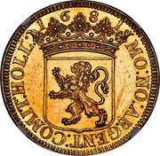 Netherlands 3 Gulden (pattern) KM# Pn14 1681 MO NO ARGENT COMIT HOLL coin obverse Netherlands 3 Gulden (pattern) KM# Pn14 1681 MO NO ARGENT COMIT HOLL coin obverse
