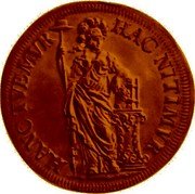 Netherlands 3 Gulden (Pattern) KM# Pn18 HAC NITIMVR HANC TVEMVR coin reverse