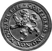 Netherlands 3 Gulden (Piedfort) KM# P30 CONFIDENS DNO NON MOVETRV 1684 coin obverse Netherlands 3 Gulden (Piedfort) KM# P30 CONFIDENS DNO NON MOVETRV 1684 coin obverse