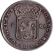 Netherlands 3 Guldens Standing Figure Gelderland 1786 Ear of corn KM# 103 MO ARG ORD FOE BELG D GEL & C Z 3 GL coin obverse Netherlands 3 Guldens Standing Figure Gelderland 1786 Ear of corn KM# 103 MO ARG ORD FOE BELG D GEL & C Z 3 GL coin obverse