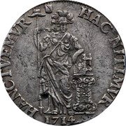 Netherlands 3 Guldens (60 Stuivers) Utrecht Province 1714 KM# 87 HAC NITIMVR HANC TVEMVR 1714 coin reverse Netherlands 3 Guldens (60 Stuivers) Utrecht Province 1714 KM# 87 HAC NITIMVR HANC TVEMVR 1714 coin reverse
