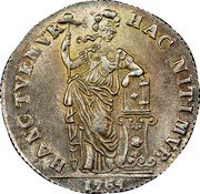 Netherlands 3 Guldens 1764 Herringship KM# 141.1 West Friesland Province Standard Coinage HAC NITIMVR HANC TVEMVR 1764 coin reverse Netherlands 3 Guldens 1764 Herringship KM# 141.1 West Friesland Province Standard Coinage HAC NITIMVR HANC TVEMVR 1764 coin reverse