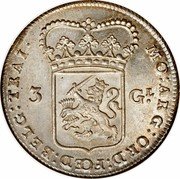 Netherlands 3 Guldens (60 Stuivers) 1786 KM# 117 Utrecht Province Standard Coinage 3 GL. MO ARG ORD FOED BELG TRAI coin obverse Netherlands 3 Guldens (60 Stuivers) 1786 KM# 117 Utrecht Province Standard Coinage 3 GL. MO ARG ORD FOED BELG TRAI coin obverse
