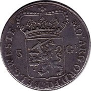 Netherlands 3 Guldens Standing Figure West Friesland 1791 KM# 141.2 MO ARG ORD FOED BELG WESTF 3 GL coin obverse Netherlands 3 Guldens Standing Figure West Friesland 1791 KM# 141.2 MO ARG ORD FOED BELG WESTF 3 GL coin obverse