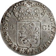 Netherlands 3 Guldens Standing Figure Batavian Republic 1795 KM# 9.4 MO ARG ORD FOE BELG WESTF coin obverse Netherlands 3 Guldens Standing Figure Batavian Republic 1795 KM# 9.4 MO ARG ORD FOE BELG WESTF coin obverse