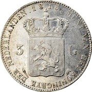 Netherlands 3 Guldens William I 1818 KM# 49 1831 MUNT VAN HET KONINGRYK DER NEDERLANDEN 3 G coin reverse Netherlands 3 Guldens William I 1818 KM# 49 1831 MUNT VAN HET KONINGRYK DER NEDERLANDEN 3 G coin reverse